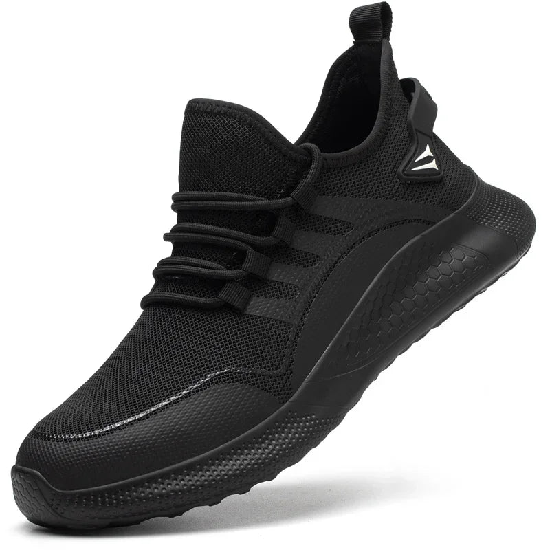 Large Size 50 Safety Shoes Men Anti-Smashing Steel Toe Cap Puncture Proof Indestructible Light Breathable Sneaker Work Shoes