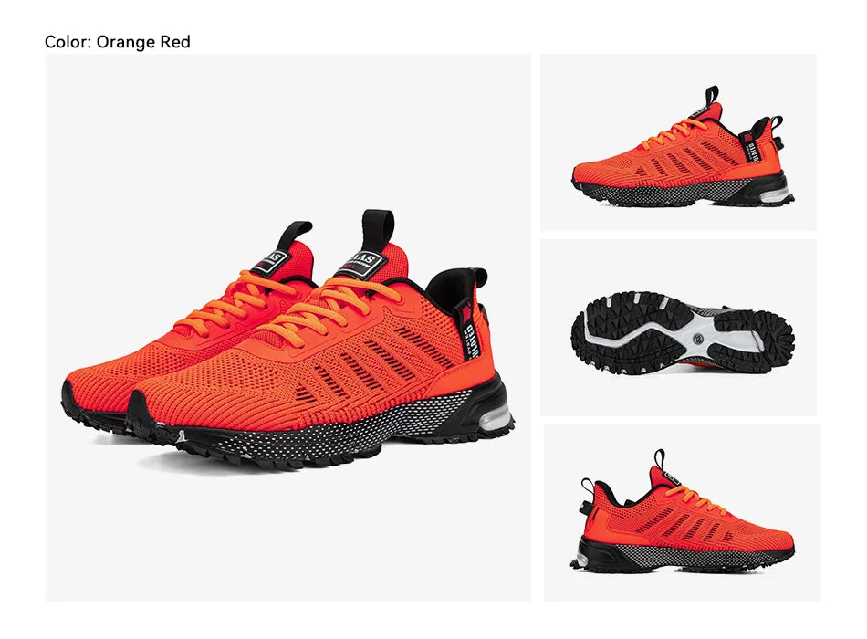 Men Running Shoes Lightweight Breathable Jogging Sport Shoes Male Lace-up Fashion Comfort Casual Sneakers Non-slip