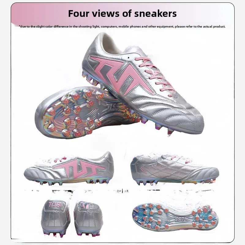 TLSS Football Shoes Full Kangaroo Leather Shock Absorption Magician Football Boots Glue Short Nails Artificial Grass Field