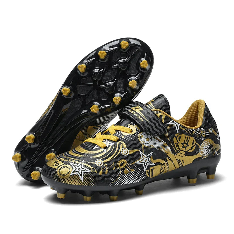 Children's Soccer Shoes Cleats Sneakers FG Sport Non-Slip Kids Football Boots Training Match Boys Youth Professional Shoes New