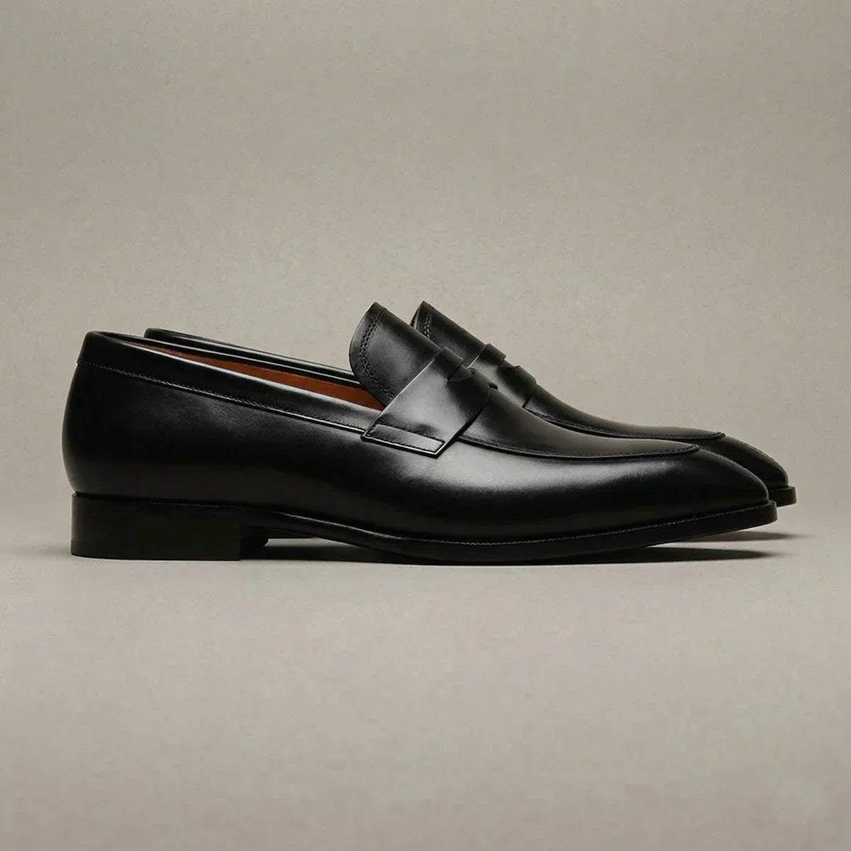 أحذية لوفر كاجوال رجالية من جلد العجل المقاوم للماء، أحذية رسمية أوكسفورد للرجال