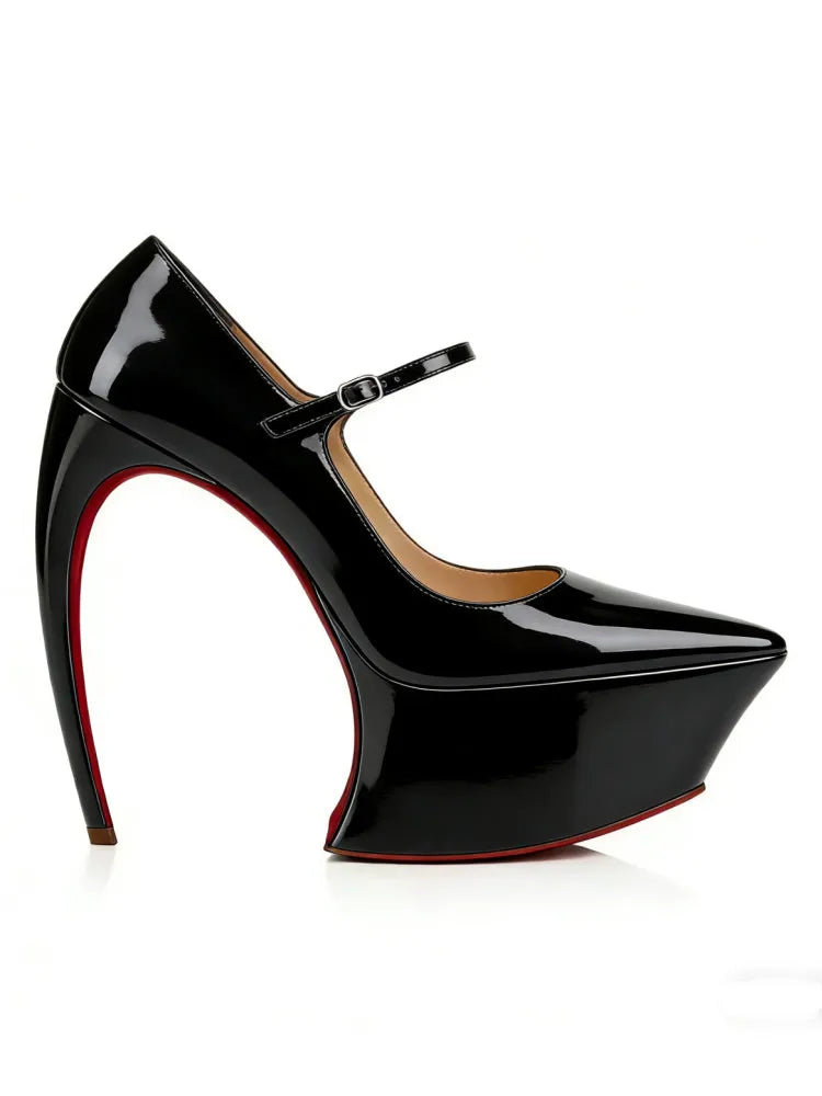 Spring/Summer New Pointed Stiletto High Heels Thick Bottom Ballet Sandals Bow Fashion Show Wedding Party Women's High Heels
