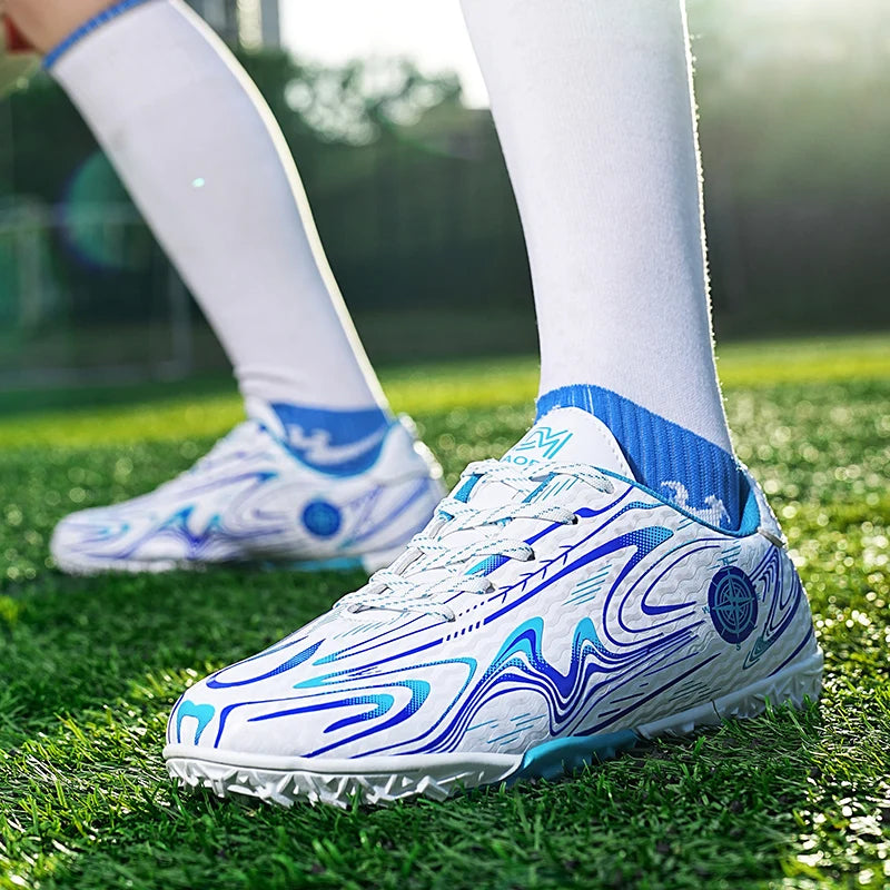 Men Women Soccer Shoes Football Shoes Society Cleats Football Boots Grass Training Studded Resistant Non Slip Outdoor Sneaker