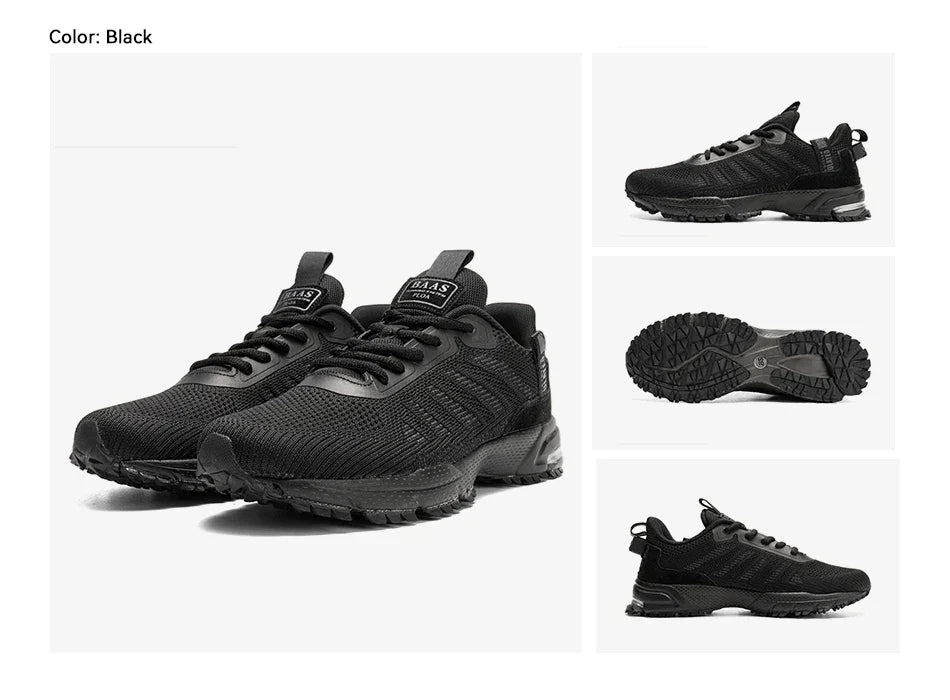 Professional Running Shoes For Men Lightweight Men's Designer Mesh Sneakers Lace-Up Male Outdoor Sports Tennis Shoe