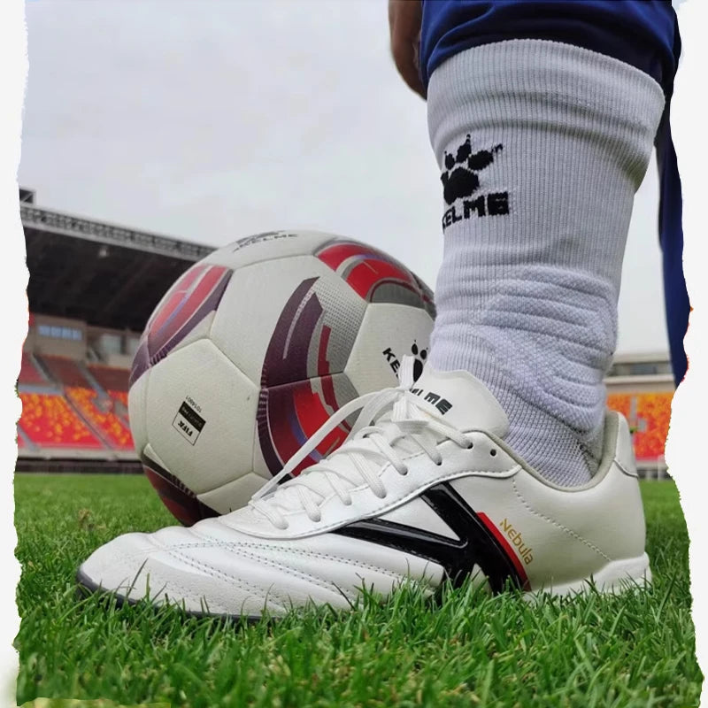 Football Shoes Star Nebula Special White Sports Shoes TF Spike FG Long Spike AG Short Spike Low Top Breathable Leather