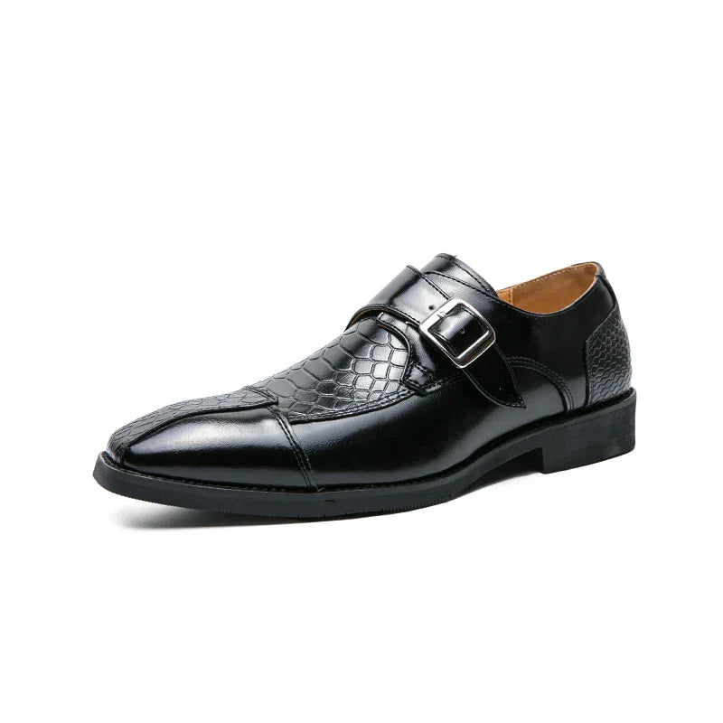 Leather Designer Brand Monks Snake Luxury Men Casual Office Business Man Loafers Mens Moccasins Driving Wedding Dress Male Shoes