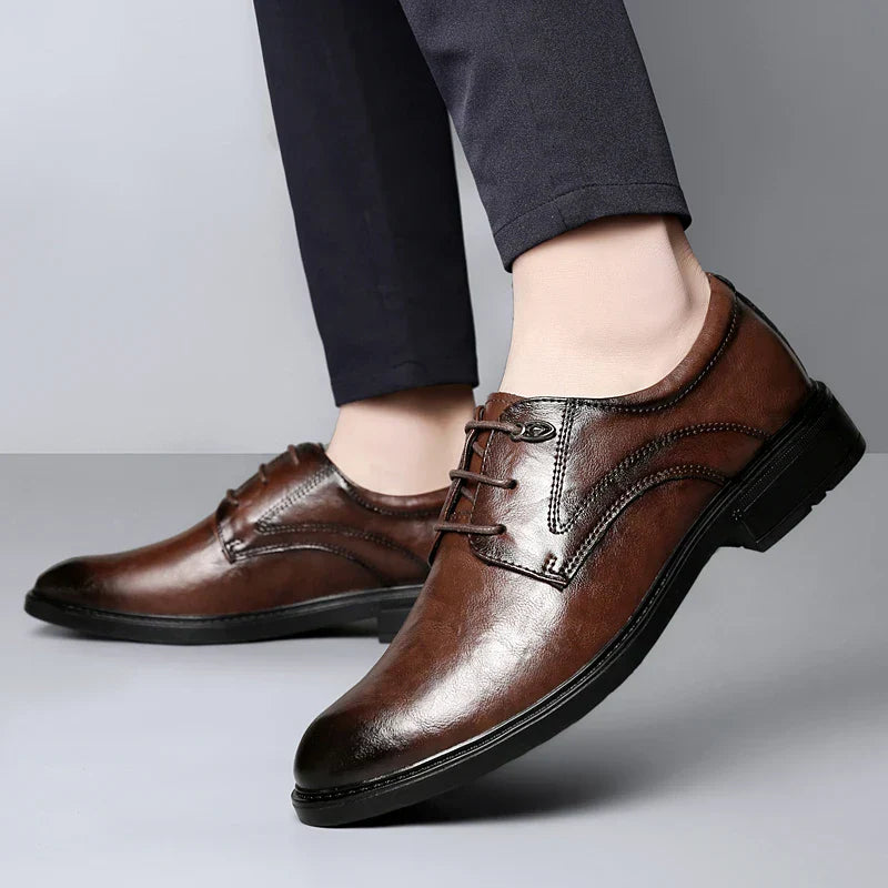 Men's Casual Shoes Genuine Leather Lace-Up Oxford Shoes For Men Fashion Sneakers Luxury Brand Male Derby Shoes Business Footwear