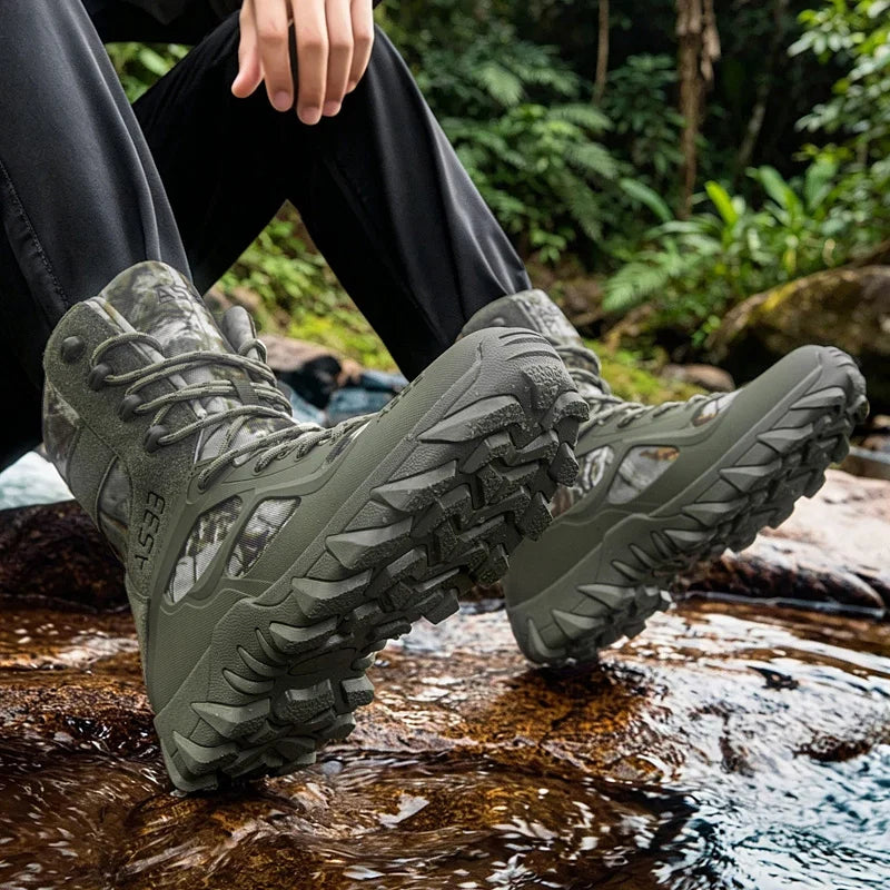 Men Tactical Boot Outdoor Ultrallight Safety Ankle Breathable Male Army Boots Lace Up High Quality Rapid Response Desert Boot