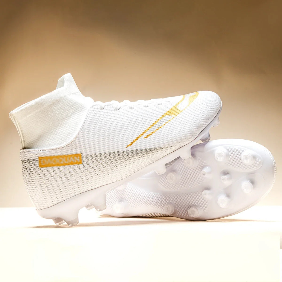 High-top soccer boots broken nails TF and spikes FG, 2 colors to choose from unisex styles professional breathable  sneakers men