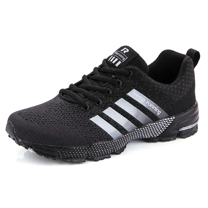 Men's and women's flying mesh surface spring summer breathable casual sports shoes flat vulcanized couple running big size48