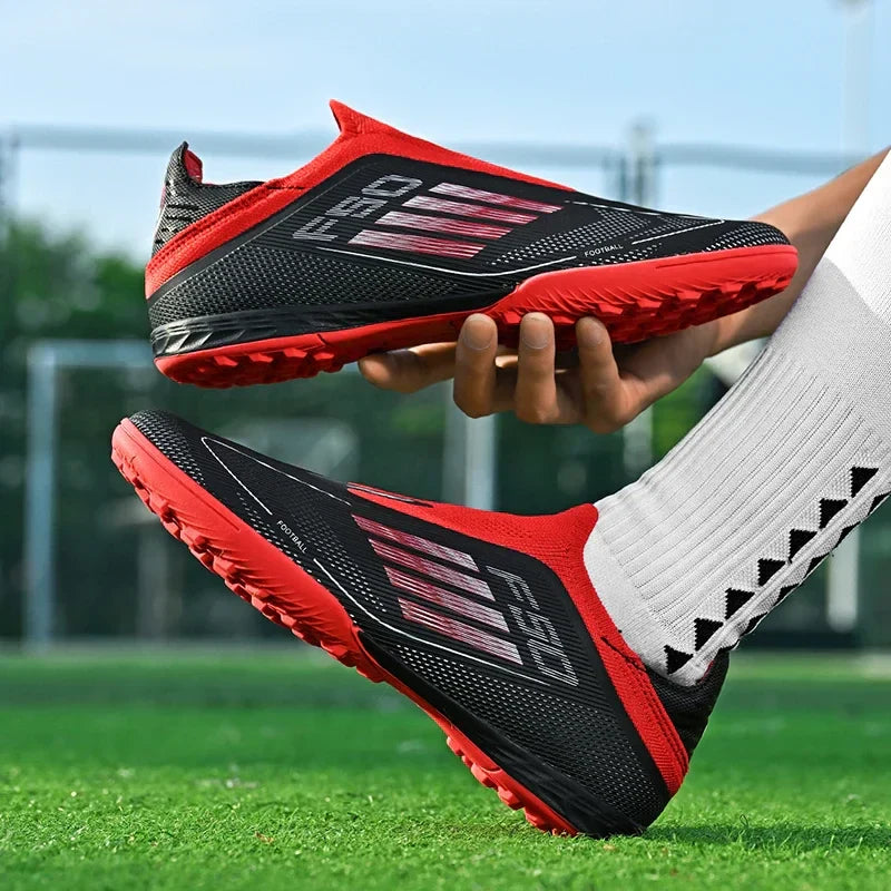 New Men Football Boots Outdoor Sport Training Soccer Shoes Match Boys Adult Cleats Breathable Non Slip Long Spikes Comfortable