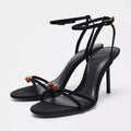 Sexy Brand Thin High Heels Women Summer New Fashion Designer Sandals Ladies Pumps Ankle Strap Elegant Banquet Party Shoes Female
