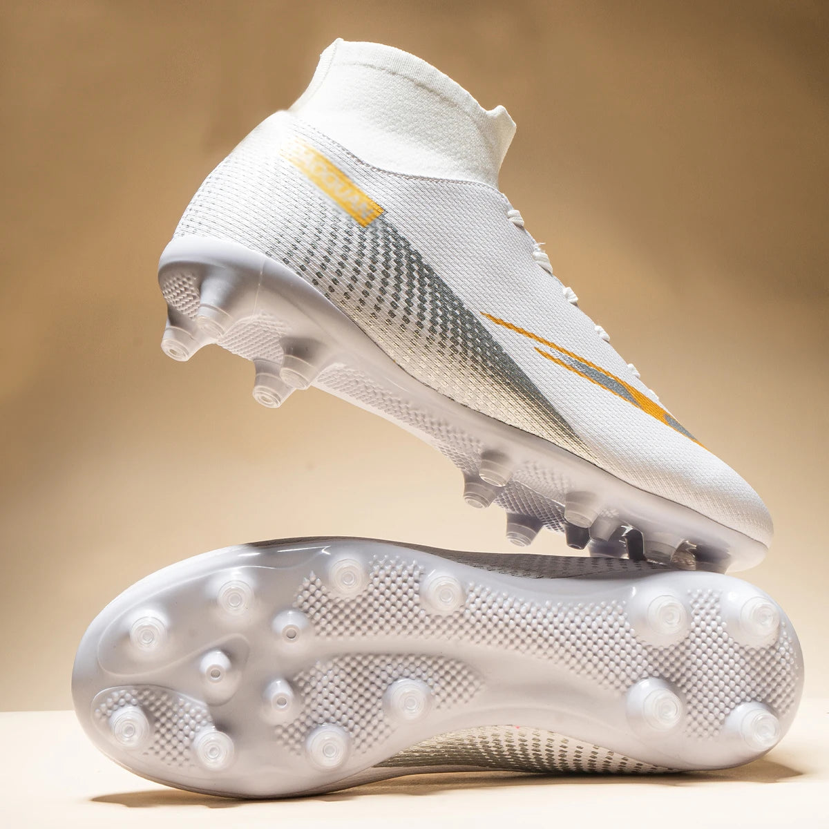 High-top soccer boots broken nails TF and spikes FG, 2 colors to choose from unisex styles professional breathable  sneakers men