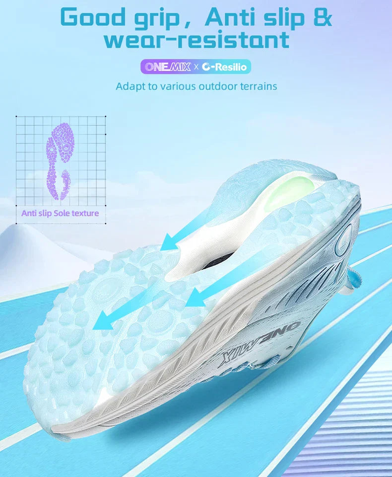 NEW Male Racing Breathable Cushioning Non-Slip Sneakers Mesh Breathable Shock Rebound Lightweight Fitness Shoes