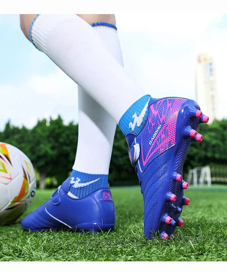 New Kids Soccer Cleats Athletic Outdoor FG Football Boots Boys Girls Training Sneakers AG Youth Soccer Shoes for Little/Big Kids