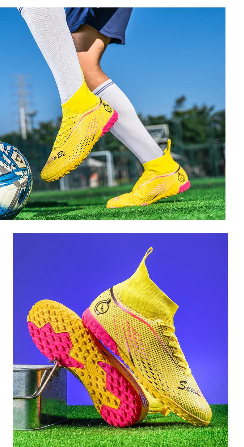 New MenFootball Boots High-quality  Soccer Shoes Professional Outdoor FG/TF Non-Slip Soccer Cleats Training Shoes Ultralight