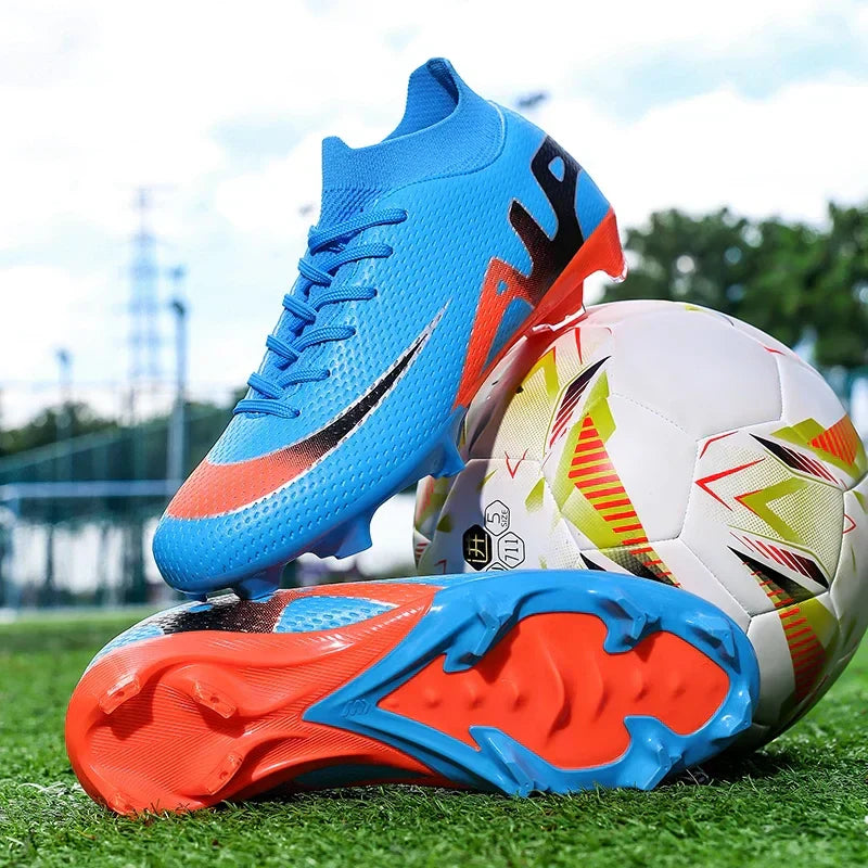 New Men Soccer Shoes Futsal Grass Cleats High-top Football Boots Non-Slip Sneakers High-quality Match Indoor Hot-selling Outdoor