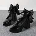 Gothic Black Patent Leather Mary Jane Shoes Women Summer 2026 Platform Super High Heel Y2K Shoes Woman Lolita Ankle Strap Pumps
