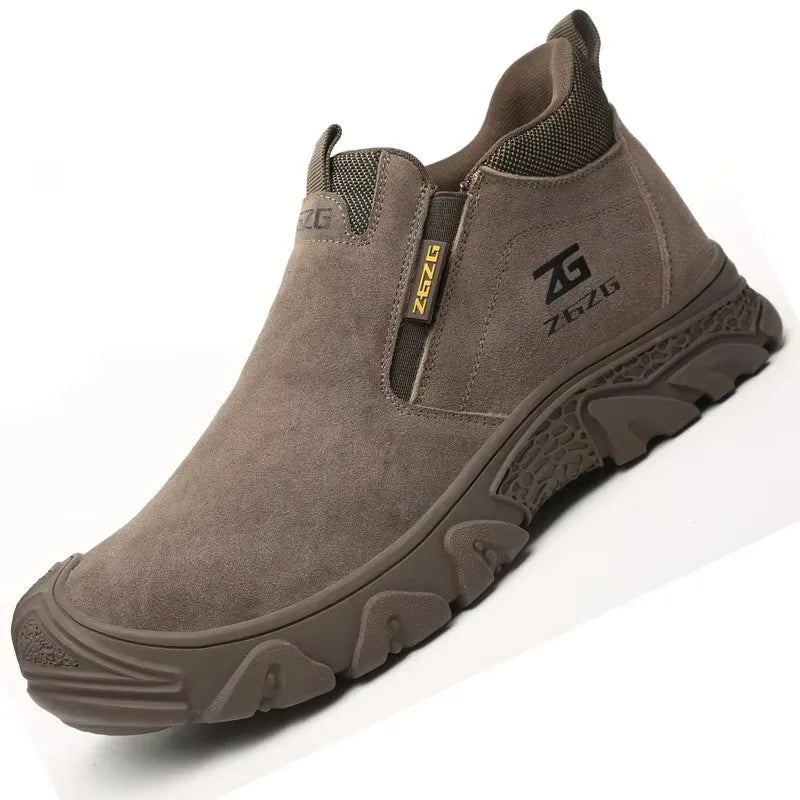 Plus Size 48 Anti Scald Welding Shoes Work Boots Men Anti-smash Anti-puncture Safety Shoes Indestructible Men Protective Shoes