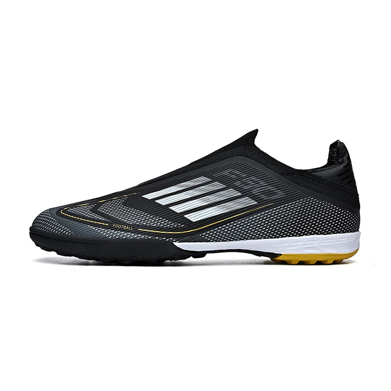 F50 High Quality Mens Football Boots FG/TF Without-lace Training Studded Fast Soccer Cleats Non Slip Football Shoes Boys 35-45
