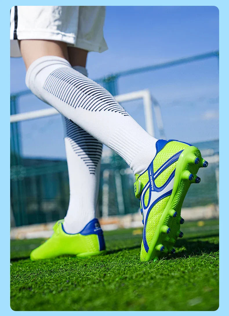 Kids Unisex Soccer Shoes Boys Grils Football Boots Non-Slip Training Indoor Outdoor Athletic Shoes Breathable Ultralight Sports