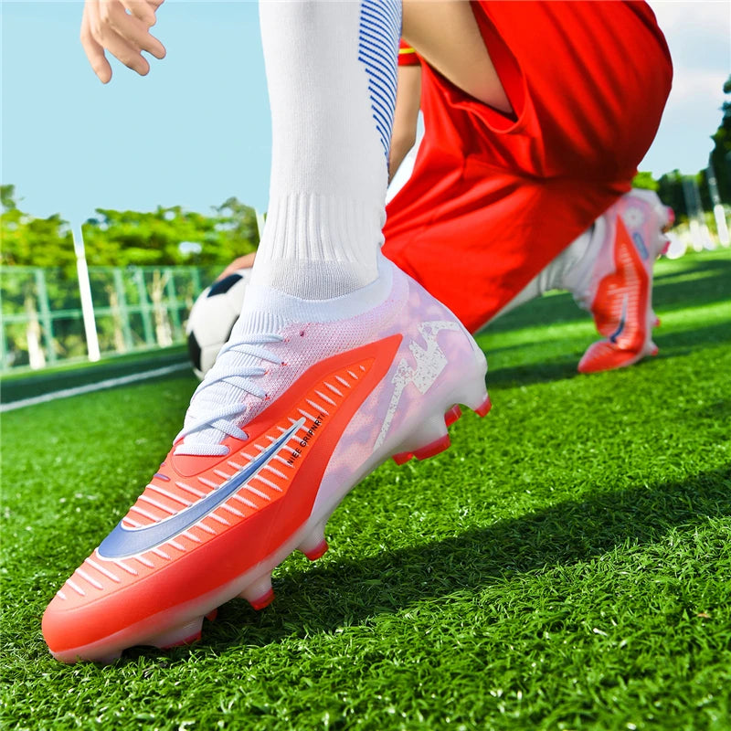 New Men's Soccer Shoes Low-Top Football Boots Outdoor Breathable Athletic Professional Soccer Cleats Spikes Youth Boys Unisex