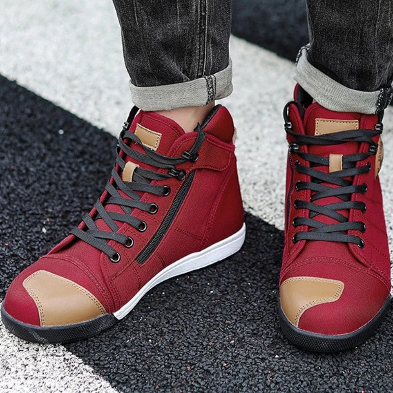 New Arrival Moto Boots Men Motobiker Shoes Motocross Boots Anti Fall Riding Boots for Road Racing Parkour Shoes Knight Equipment