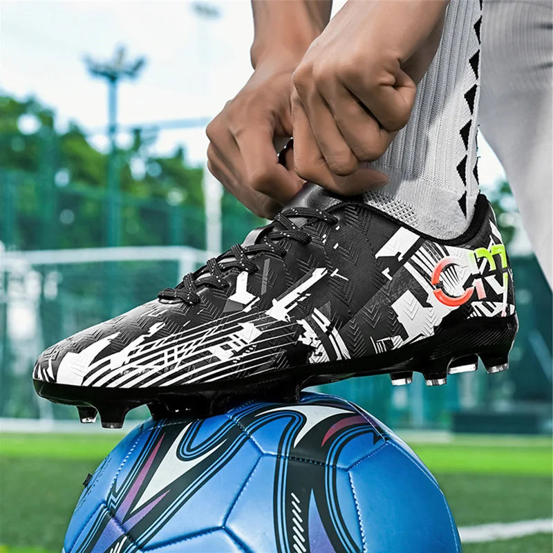 Men's Football Shoe Association Quick Five Up Football Nail Anti Slip Professional Ultra Light Training Football Boot Turf