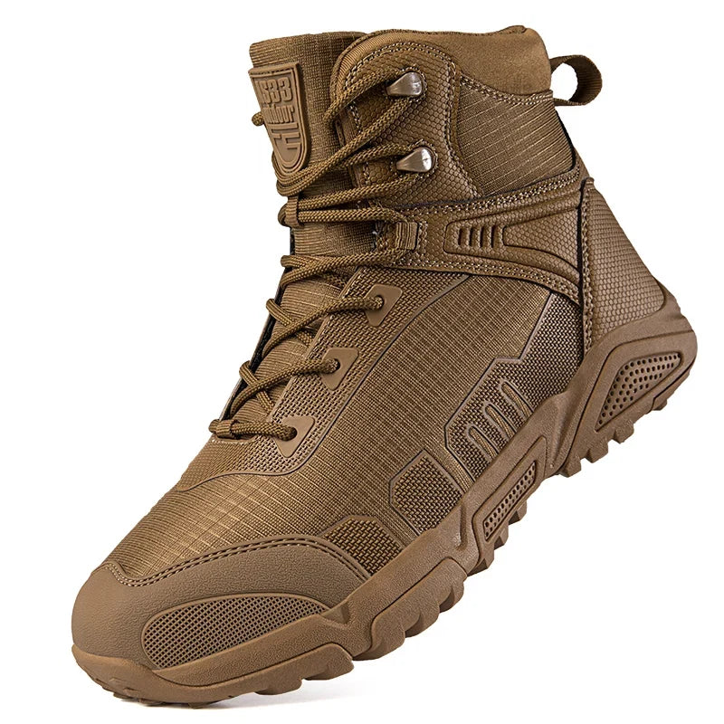 Men Tactical Boots Male Army Shoes Waterproof Ultrallight Work Training Hiking Boots Outdoor ShoesWomen Mid-Calf Warrior Boots