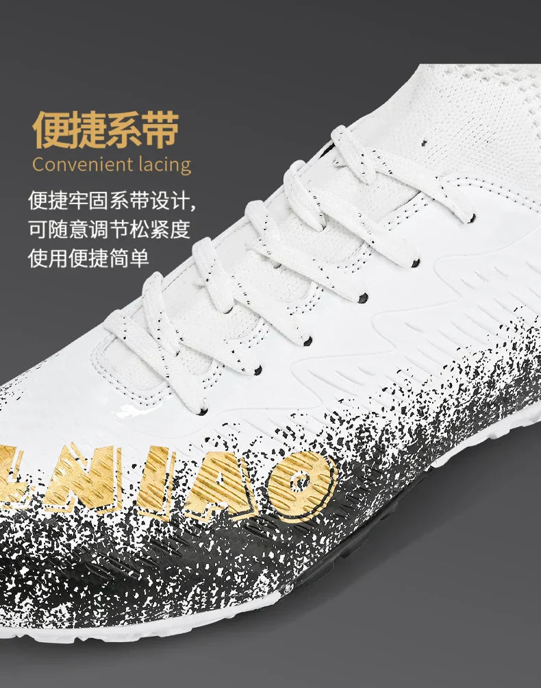 Men Soccer Shoes Kids Football Boots Women Professional Soccer Cleats Antiskid Chaussure Football TF/FG Outdoor Football Shoes