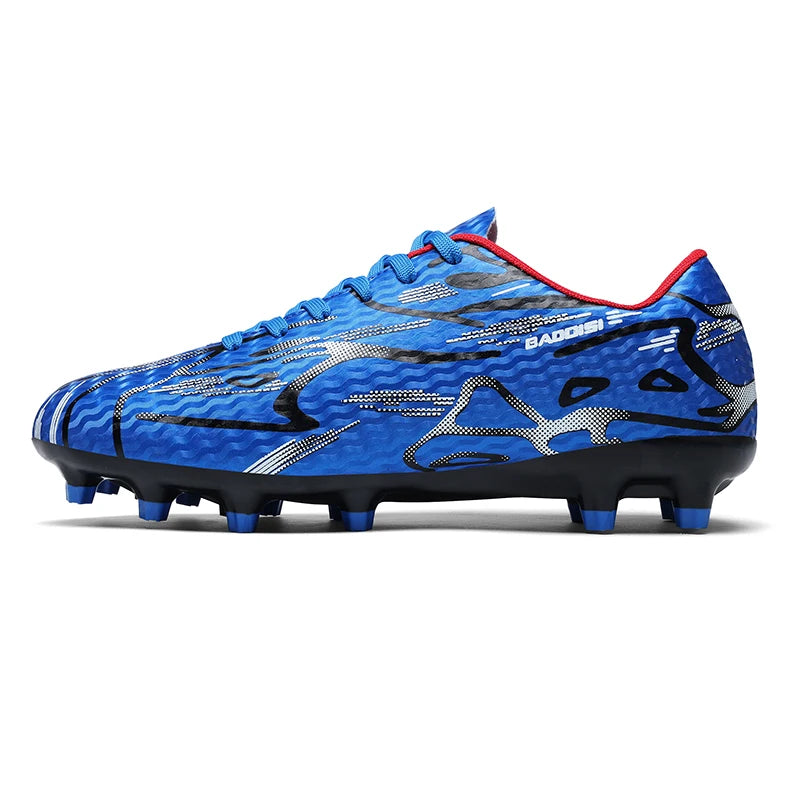 Unisex Men Women Youth FG Firm Ground Soccer Cleats Long Spikes Breathable Natural Grass Match Training Football Boots For Teen