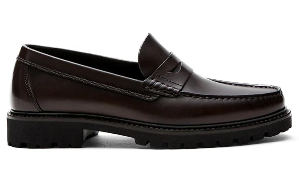 Handmade Men's Loafer Shoes High Quality Wear-Resistant Full Grain Leather Casual Shoes