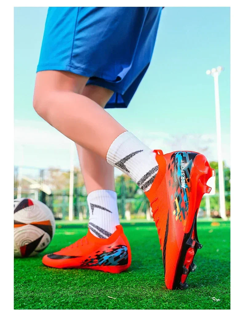 New Men Football Boots Unisex Non-Slip Outdoor Match Adult Comfortable Cleats Ultralight Soccer Shoes Sport Grass High-quality