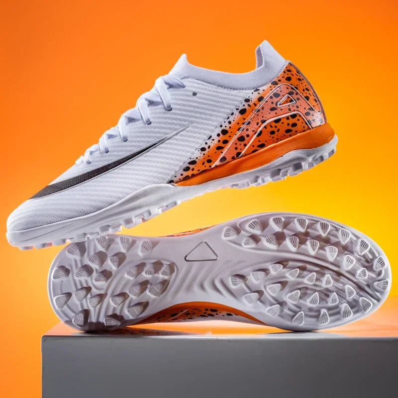 New Men Women Professional Football Boots Cleats Grass Training Match Sport Soccer Shoes FG/TF Ultra-light Non-slip Unisex