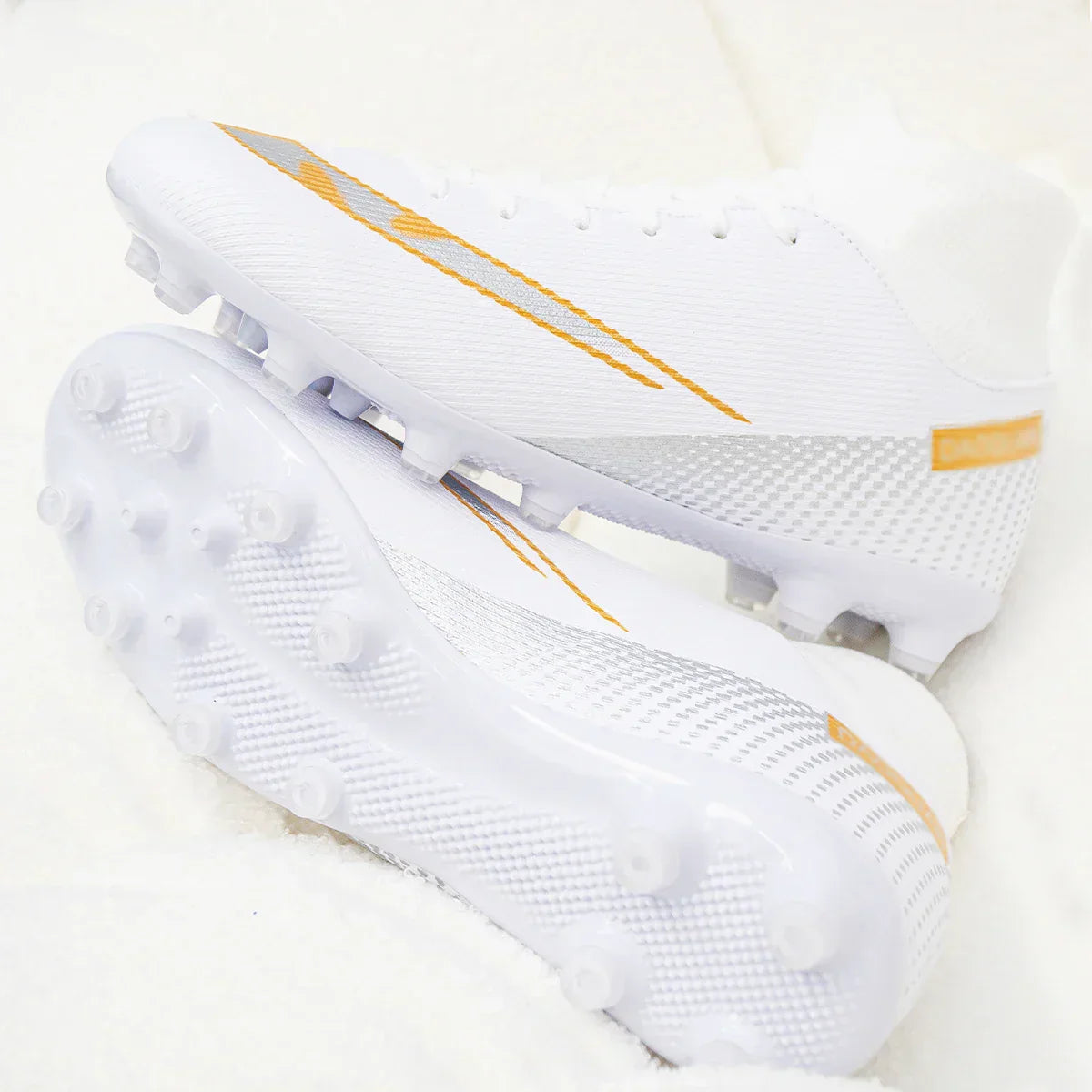 Premium high-top football shoes FG long studs and TF short studs, suitable for both men and women, offer comfort. Sole spikes