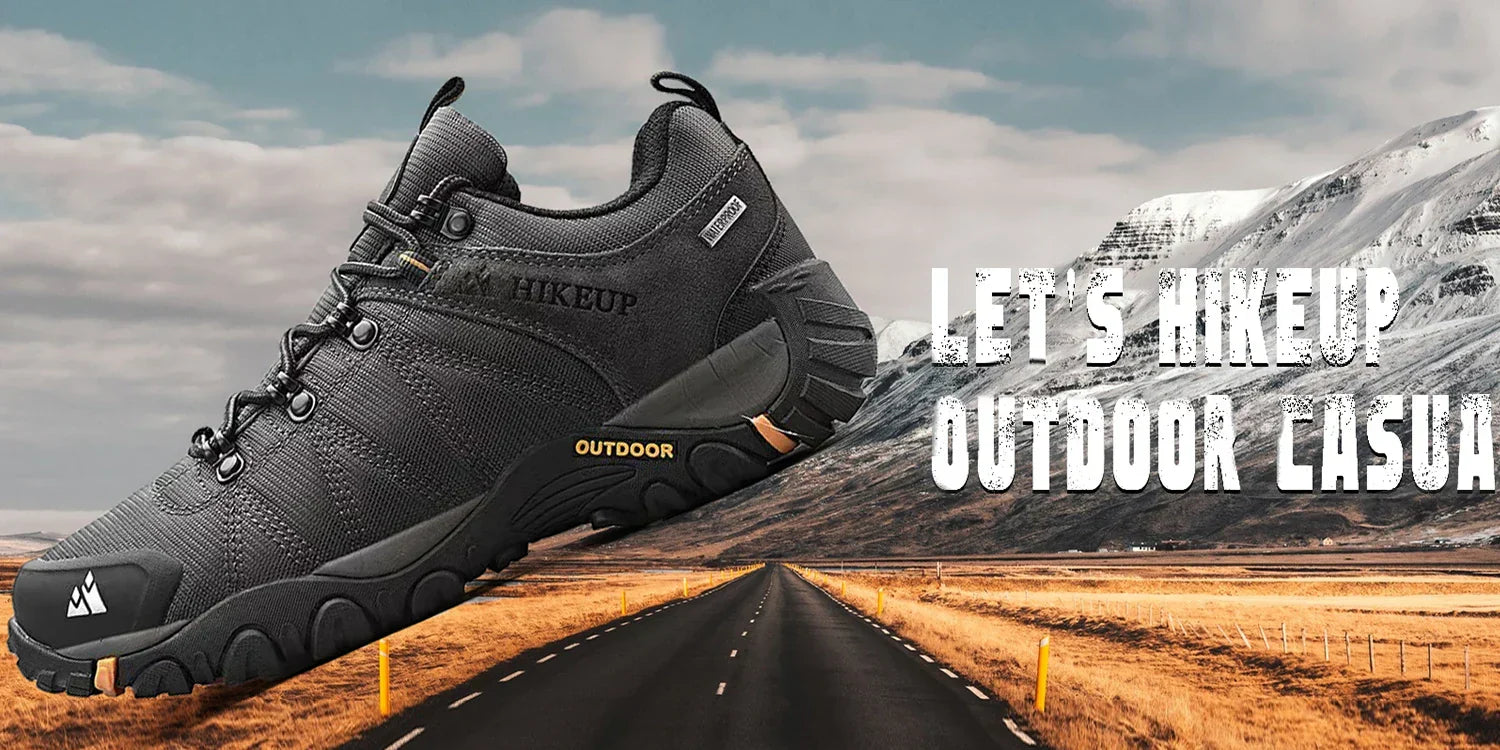 Non-slip Men Hiking Shoes Breathable Outdoor Wear Resistant Splashproof Climbing Men Sneaker Tourism Mountain Shoes