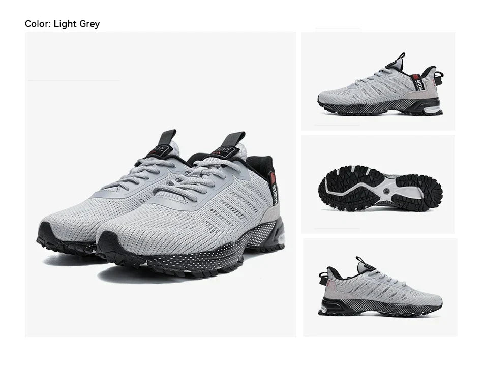 Professional Running Shoes For Men Lightweight Men's Designer Mesh Sneakers Lace-Up Male Outdoor Sports Tennis Shoe