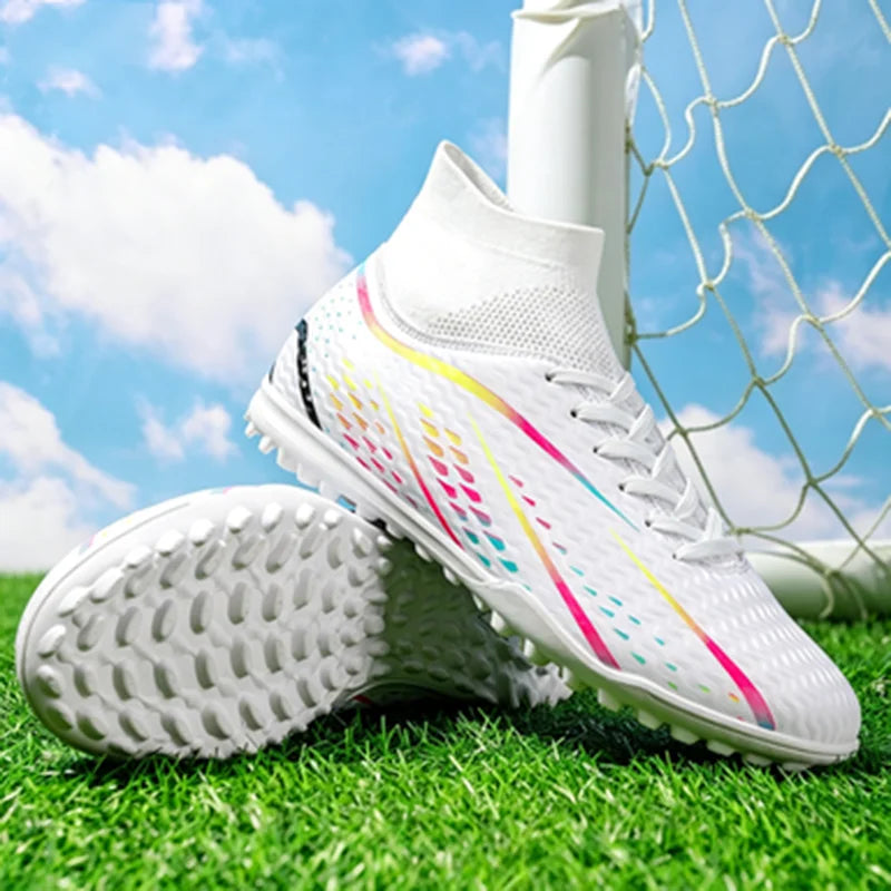 Cost-effective Adult TF Football Boots PU Blend Fabric Durable Rubber Stud Anti-slip For Amateur Adult Football Enthusiasts