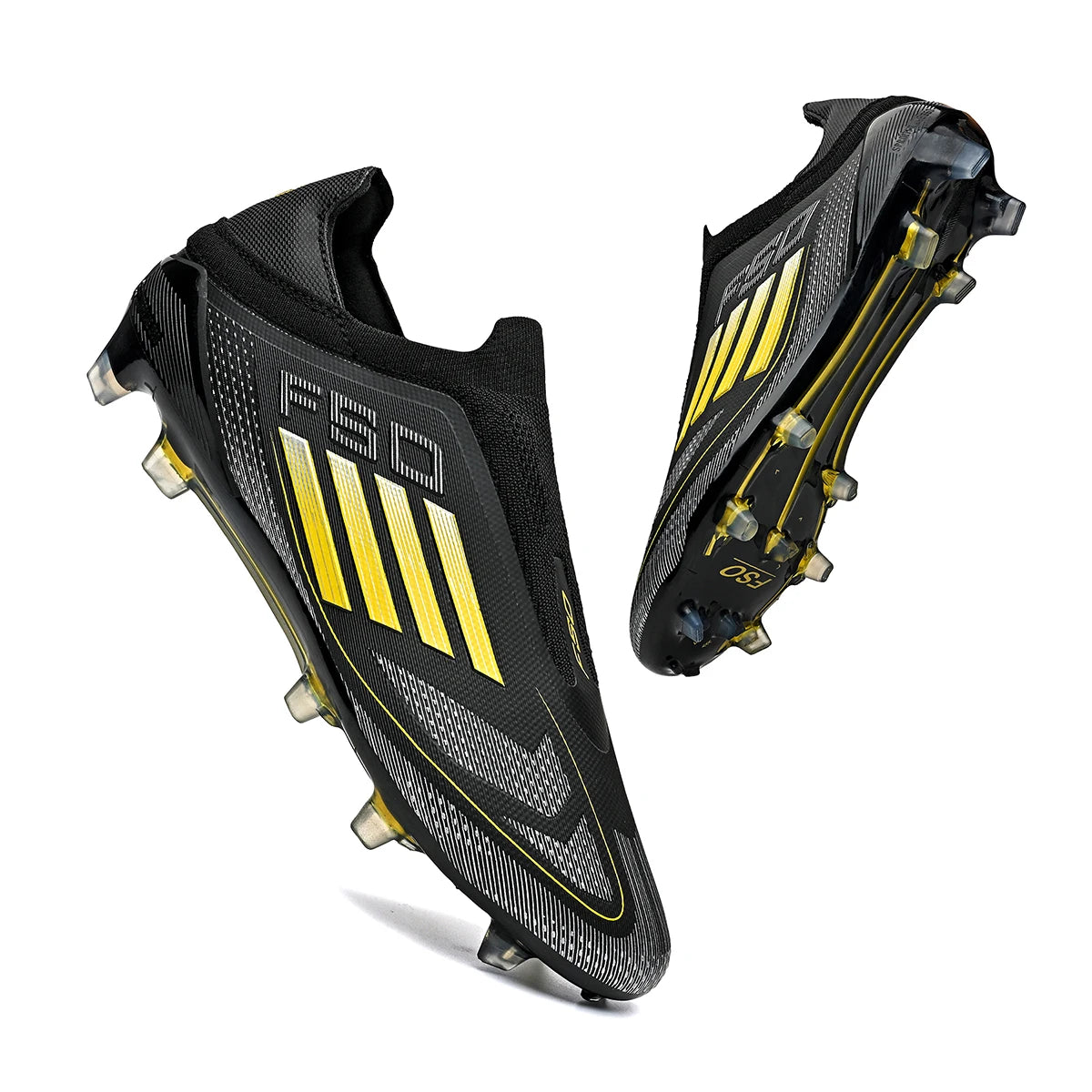 New Men Soccer Shoes Training Boys Sport Football Boots Non Slip Match Breathable Adult Long Spikes Cleats Outdoor Comfortable