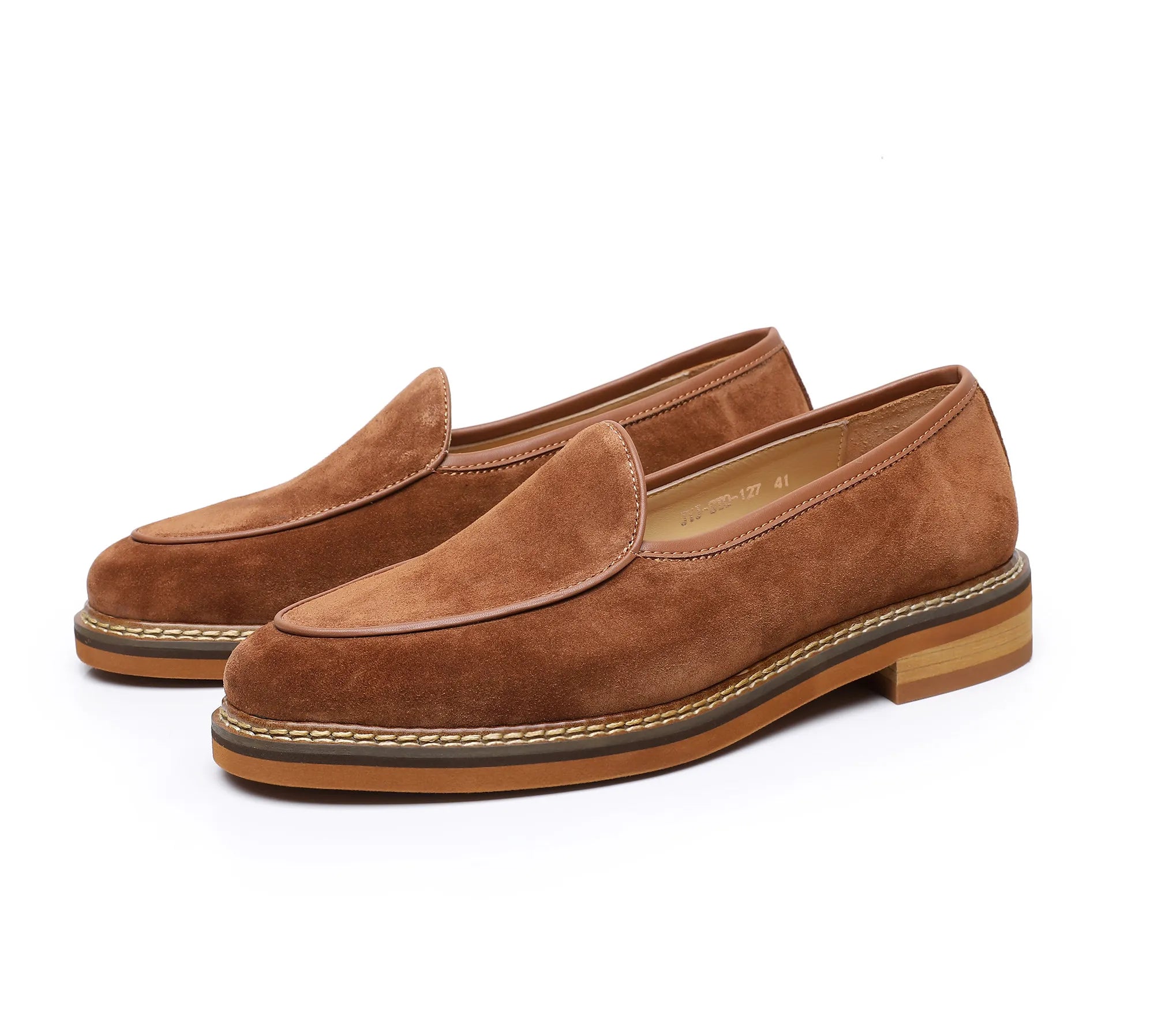 100% Full Grain Cowhide Suede Handmade Hemp Rope Woven  Men's Summer Loafers with Breathable Material AE2023