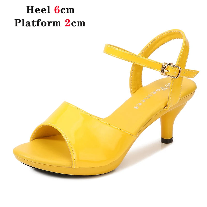 Voesnees Sandals Women Shoes  Size 43 Thin Heels Summer Naked Color Peep Toe High Heels Sexy Nightclub Party Slides Heels Shoes