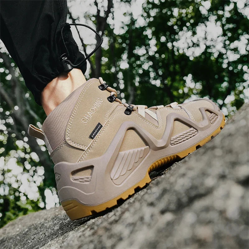 Climbing Hiking Shoes Ankle Men Outdoor Boots Men Tactical Boots Army Boots Mens Military Desert Waterproof Work Safety Shoes