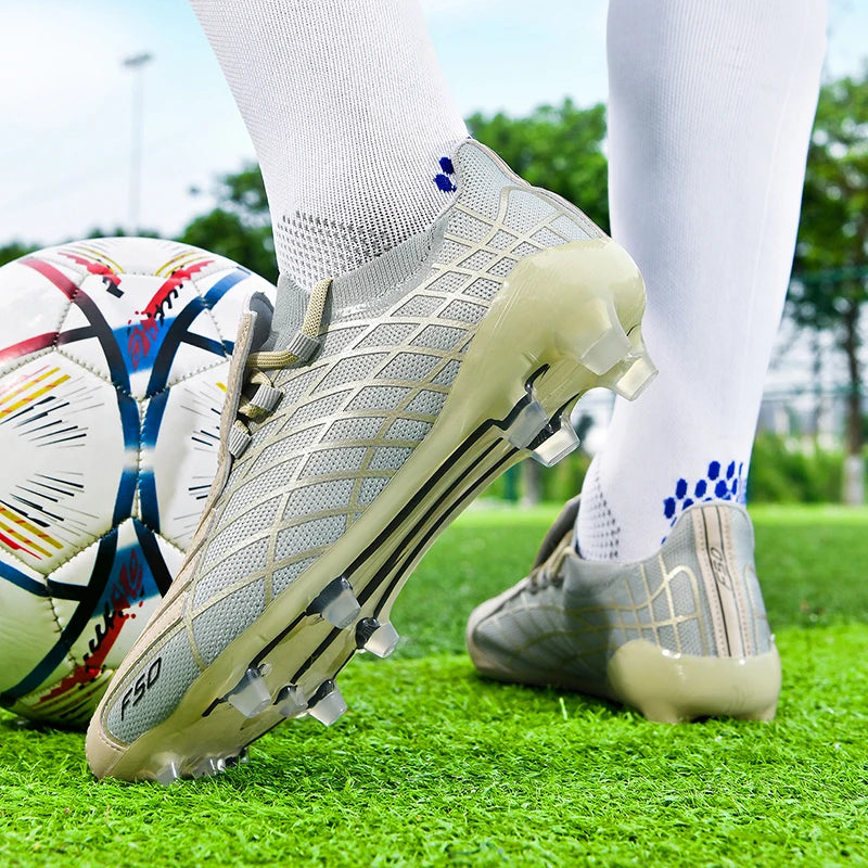 8552 High Quality Mens Soccer Shoes Training F50/FG Outdoor Sport Football Boots Adult Long Spikes Non Slip Match Soccer Cleats