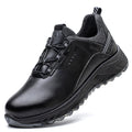 Insulation 6KV Black Leather Work Safety Shoes For Men Anti Smashing Steel Toe Cap Boots Non-slip Indestructible Male Footwear