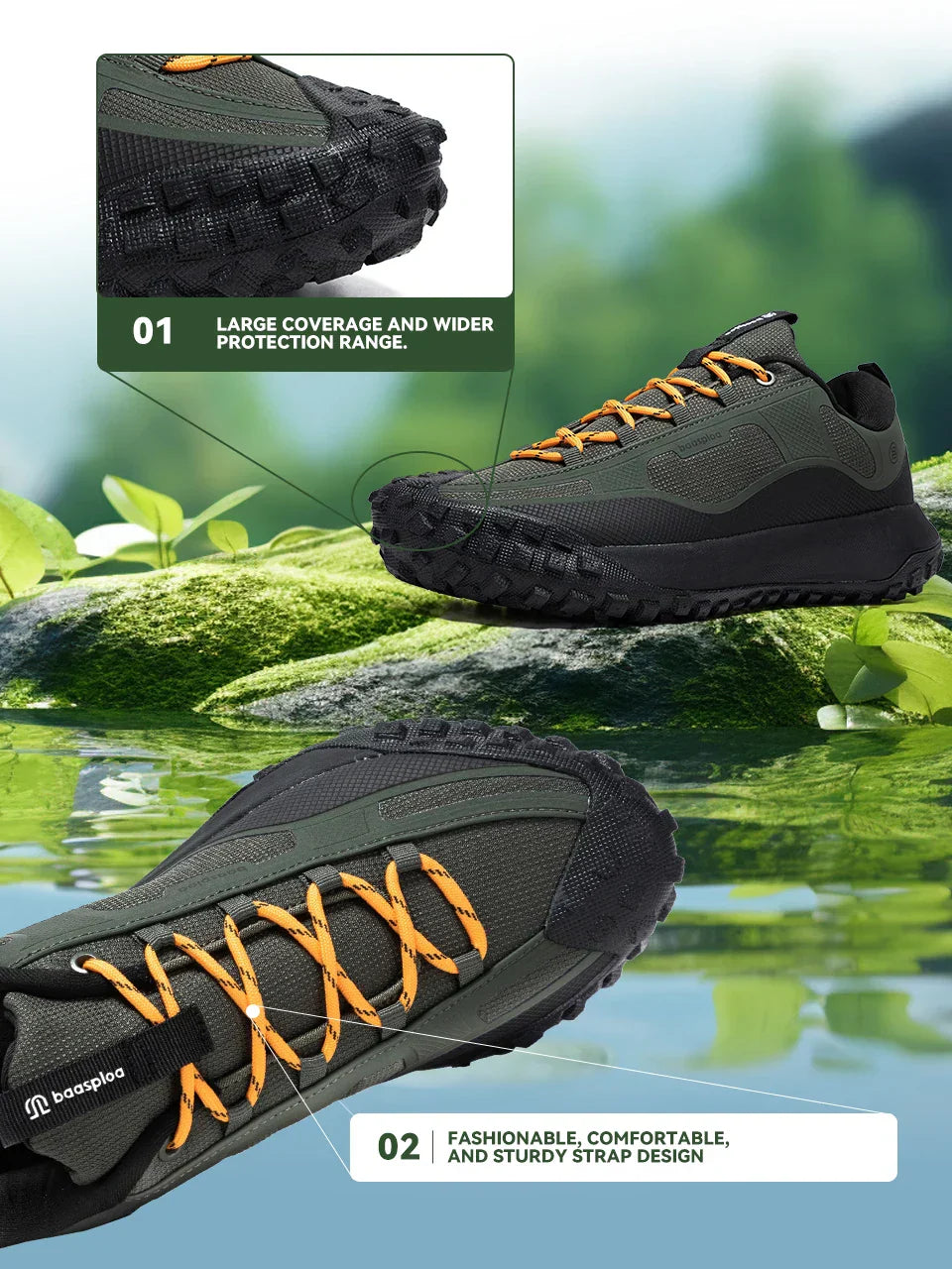 Men Hiking Shoes High Quality Comfort Soft Waterproof Male Trekking Sneakers Resistant Non-slip Outdoor Climbing Shoes