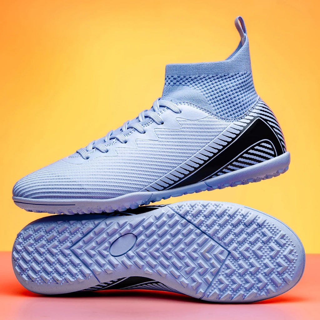 Adult TF football shoes, Wide Fit Design, Comfortable PU Lining, Rugged Rubber Outsole with Dense Studs, Perfect for Players