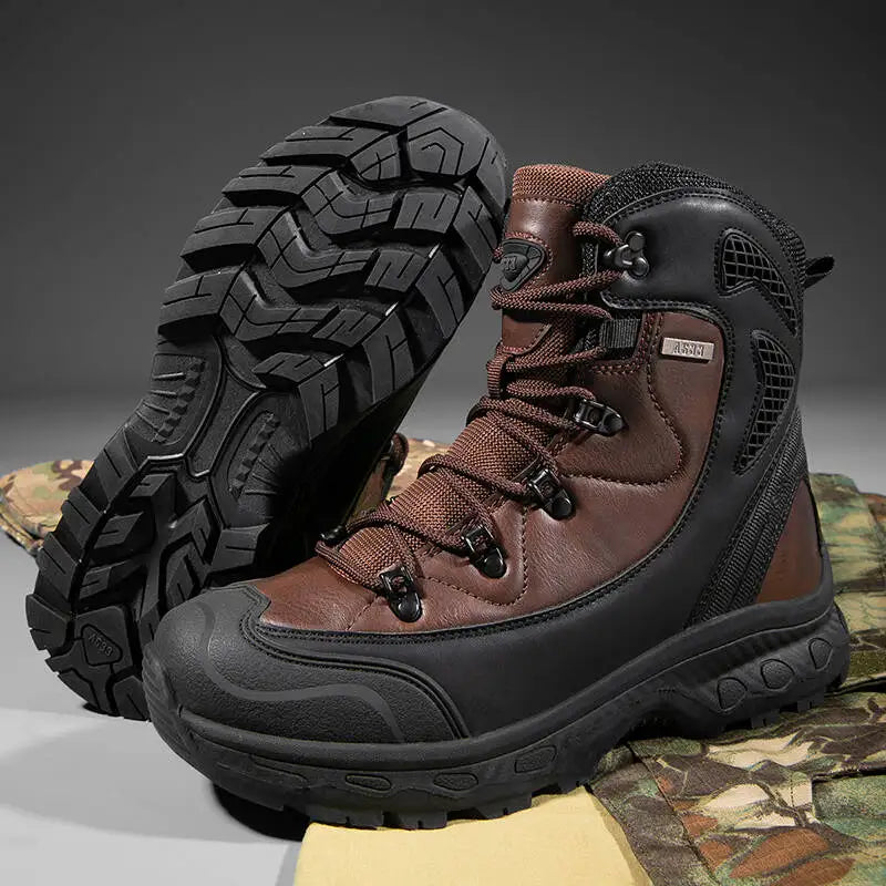 Brand Outdoor Boots Men Hiking In Various Terrains Boots Waterproof Non-slip Hiking Boots Wear-resistant Jungle Trekking 39-47