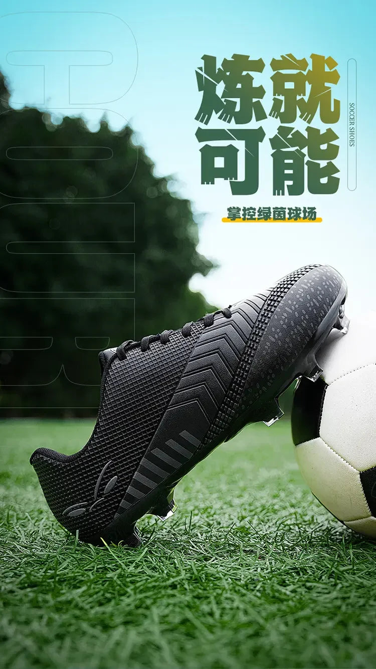 Anti Collision Soccer Cleats Simple Smooth Synthetic Upper Light Durable Flexible Sole Non Slip Grass Multi Scene Footwear