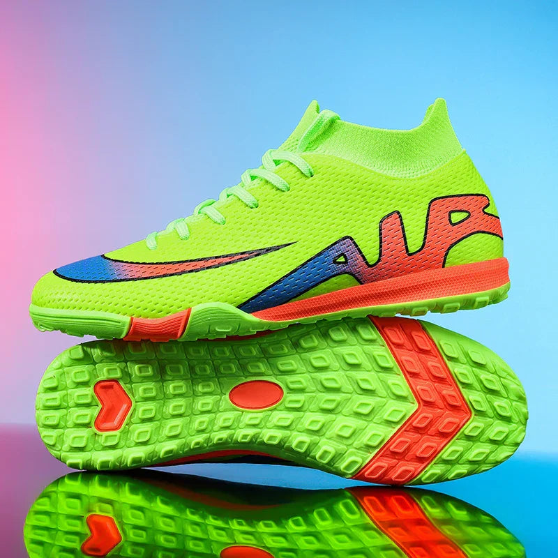New Men Soccer Shoes Futsal Grass Cleats High-top Football Boots Non-Slip Sneakers High-quality Match Indoor Hot-selling Outdoor
