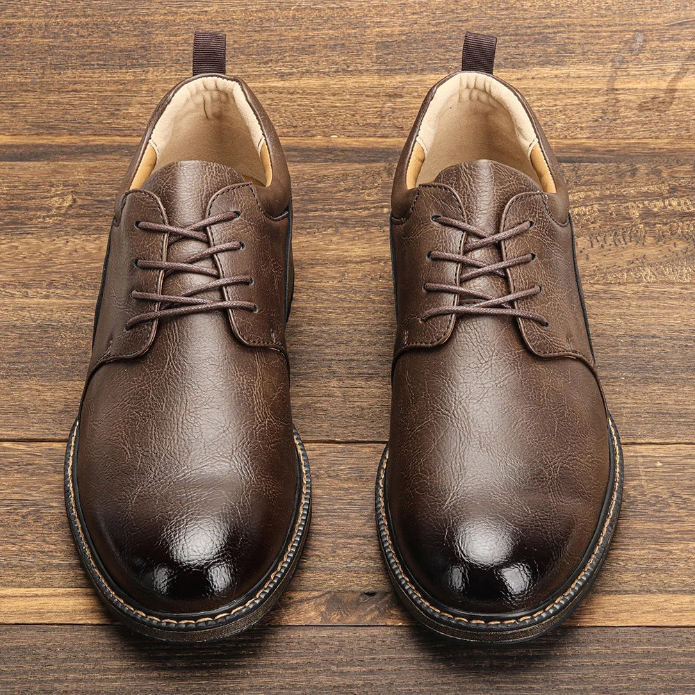 40~46 Casual Shoes Men Fashion Brand Comfortable 2024 Leather Shoes Men #KD726